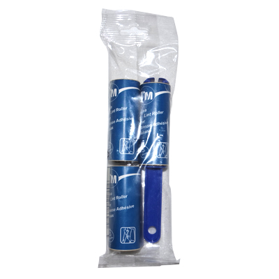 Mini-Lint roller and 2 mini-refills in polybag