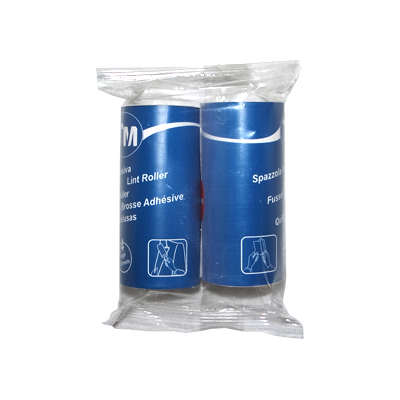 Lint roller and 2 refills in poly-bag